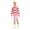 Barbie Ken Fashionista Gestreiftes Hemd Puppenhaus Rollenspiel Barbie Puppe Alter Rot HYV01 Verkleiden 3+