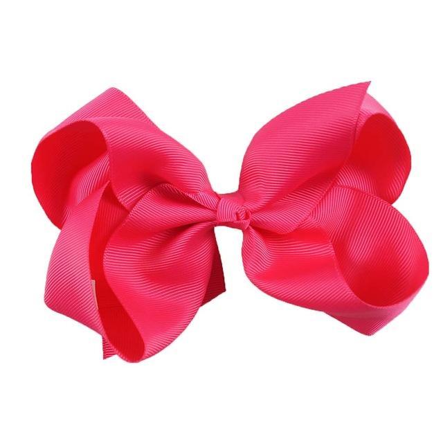 New Solid Bows Hair Clips For Girls Handmade Grosgrain Ribbon Bow Hairpins Children Barrettes Fashion Boutique Hair Accessories