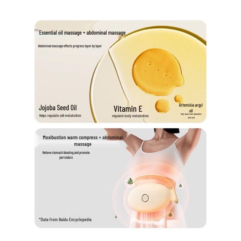 PGG Automatic Abdominal Massager with Moxibustion & Bianstone Heat Therapy