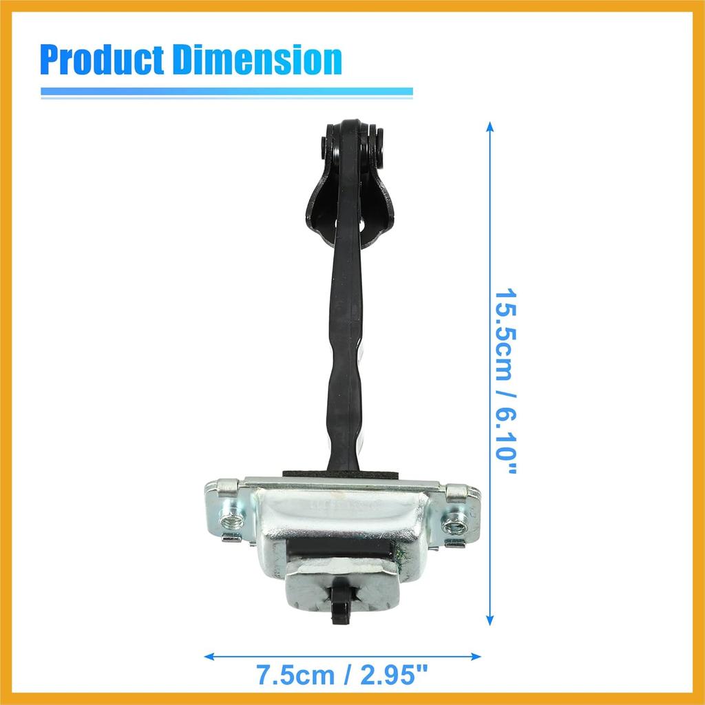 Front Left Door Hinge Check Arm Stop Strap Fit for Hyundai Sonata 2011-2015 No.79380-3S000 - Pack of 1 Replacement