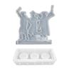 Graduation Season Candle Holder Silicone Mold Plaster Crafts Candlestick Making Mould Home Decors Gift for Graduate