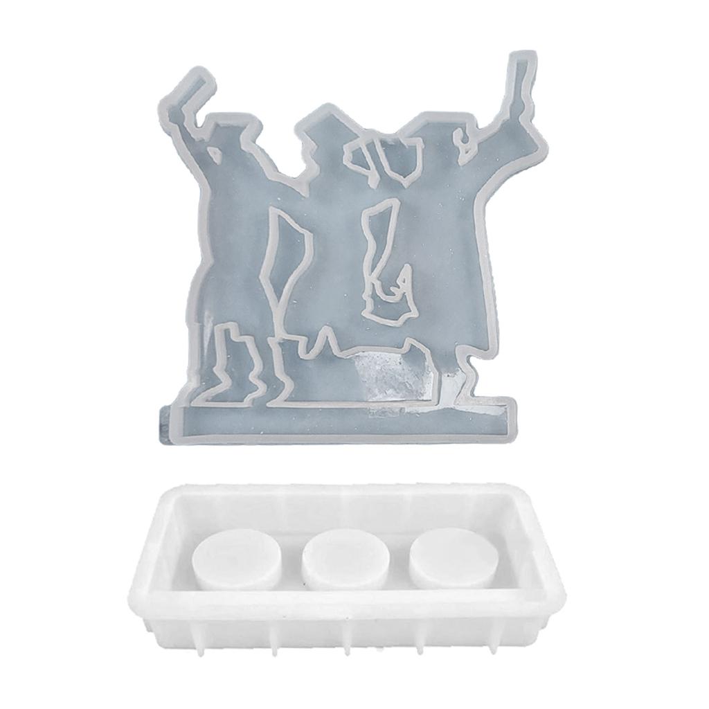 Graduation Season Candle Holder Silicone Mold Plaster Crafts Candlestick Making Mould Home Decors Gift for Graduate