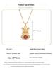 2022 Year of the Tiger Zodiac Gold-Plated Pendant Necklace with Imitation Red Agate