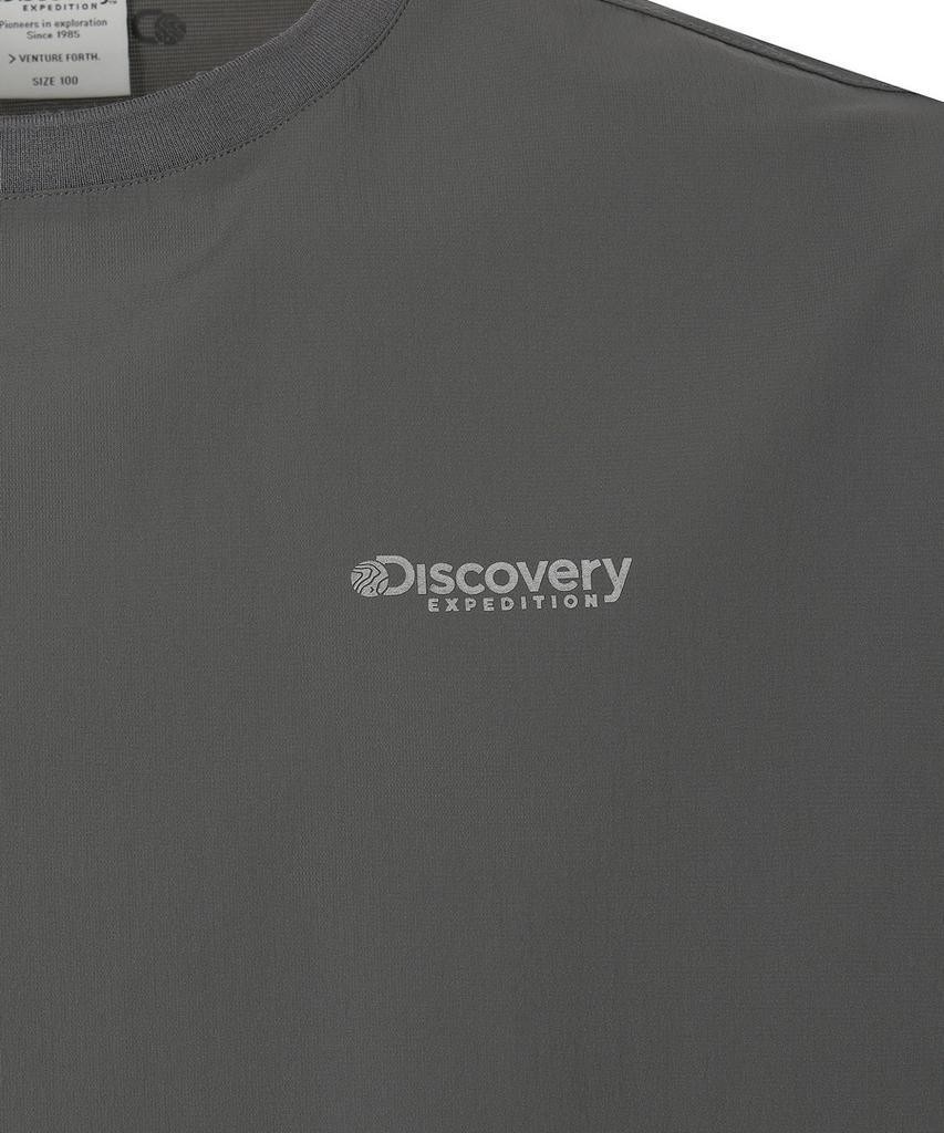 DISCOVERY EXPEDITION Men'S Freshvent Airdot Woven Short Sleeve T-Shirt (D/Grey)