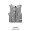 2024 Winter Women's European & American Style Sleeveless Sequin Vest