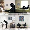 Heart Street Art Panel 57cm X 57cm L Size Made In Japan Poster Stylish Interior Decor Living Room Interior Pop Colorful Fashion Fabric Panel