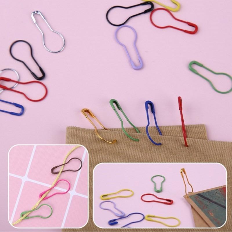 1200Pcs Colorful Metal Stiching Marker 18Pcs Large Eye Knitting Needle with Case for Hobbyist Knitting Crocheting