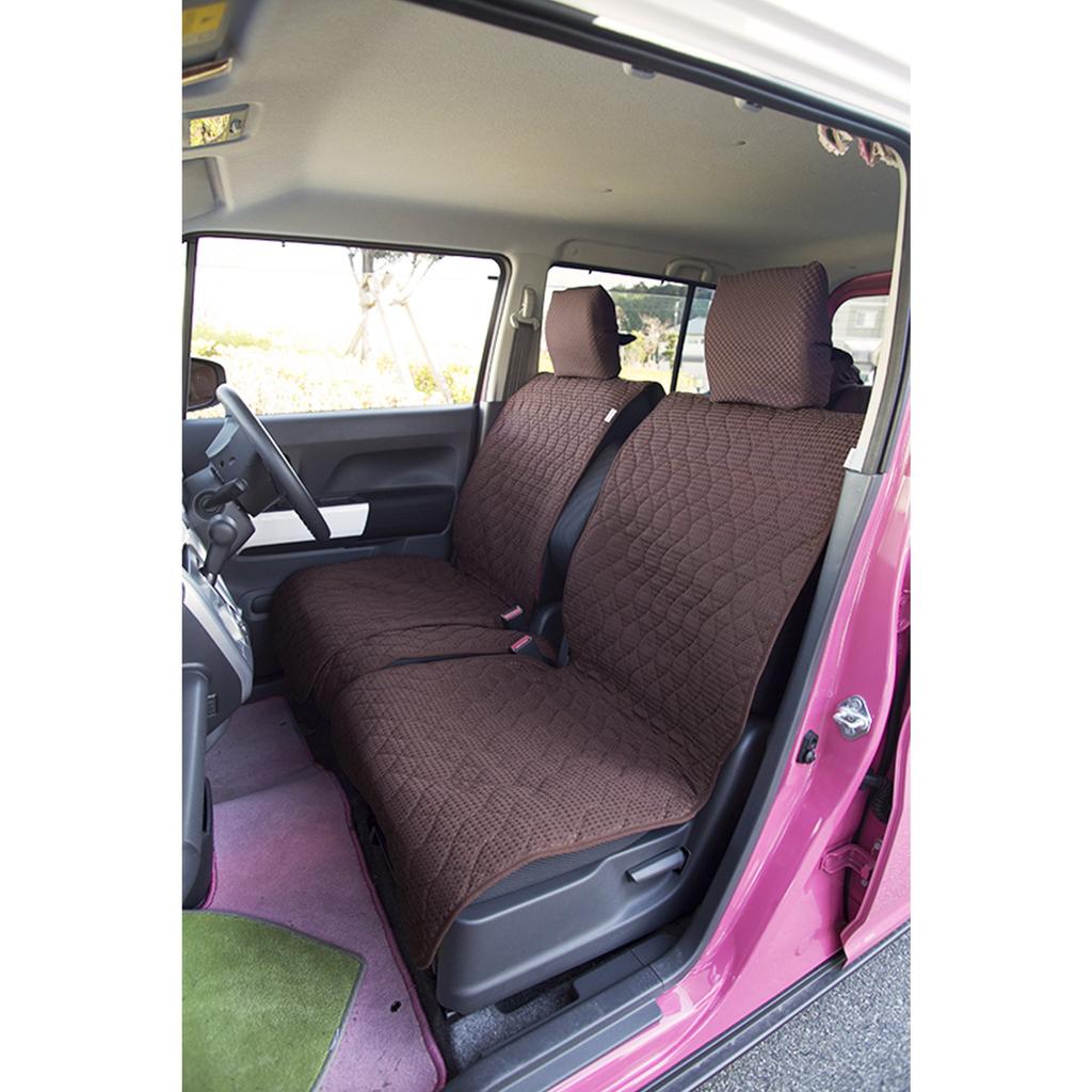 Cocotorico Washable Front Seat Covers and Compact Cute and Made In Set of Solid Waffle Compatible with Suzuki Spacia Product Description for Other