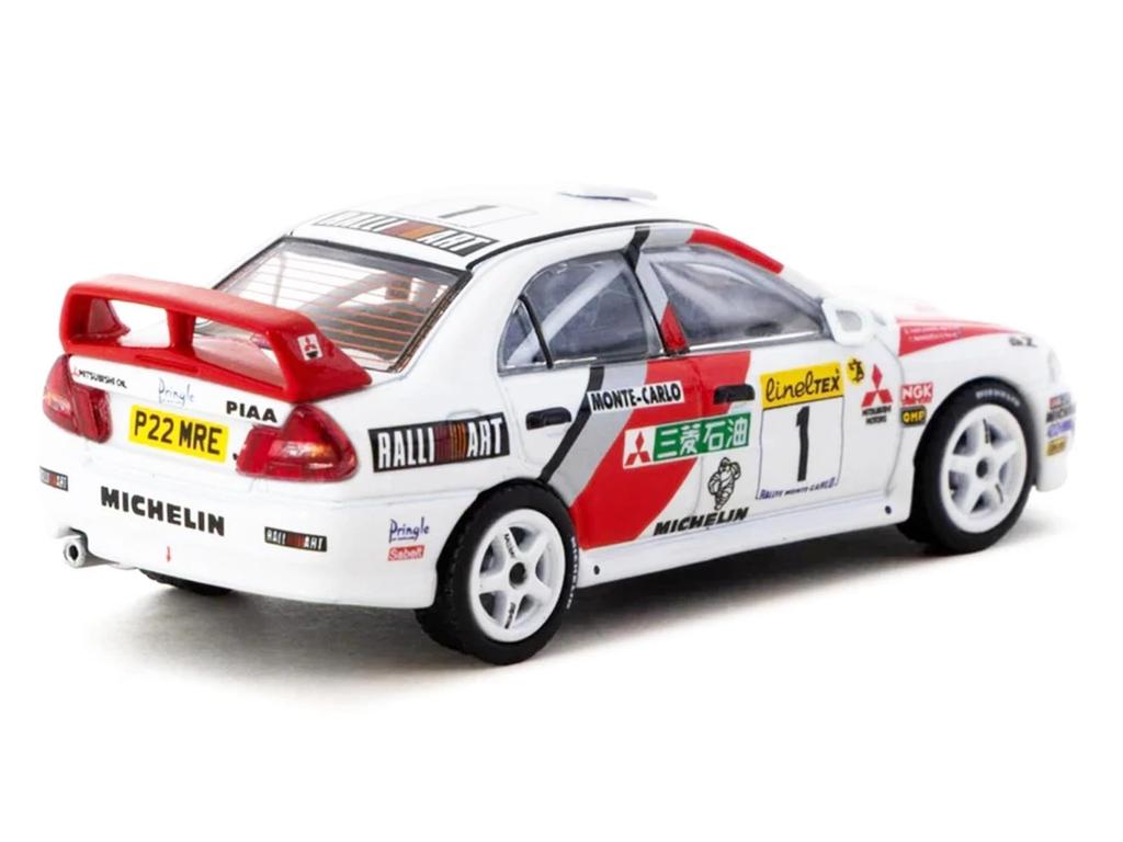 Tarmac Works 1/64 Mitsubishi Lancer Evolution IV 1997 Monte Carlo Rally Tarmac Works Tommi Mäkinen/Seppo Harjanne