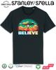 Mens UFO Spaceship Believe T-Shirt Mens Womens Tees Top Invasion Sci-Fi Cotton Aliens Tee