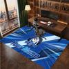 Canterbury-Bankstown Bulldogs Personalized Crystal Velvet Carpet, Customized Name Text Soft Anti‑Slip Rug for Living Room Bedroom
