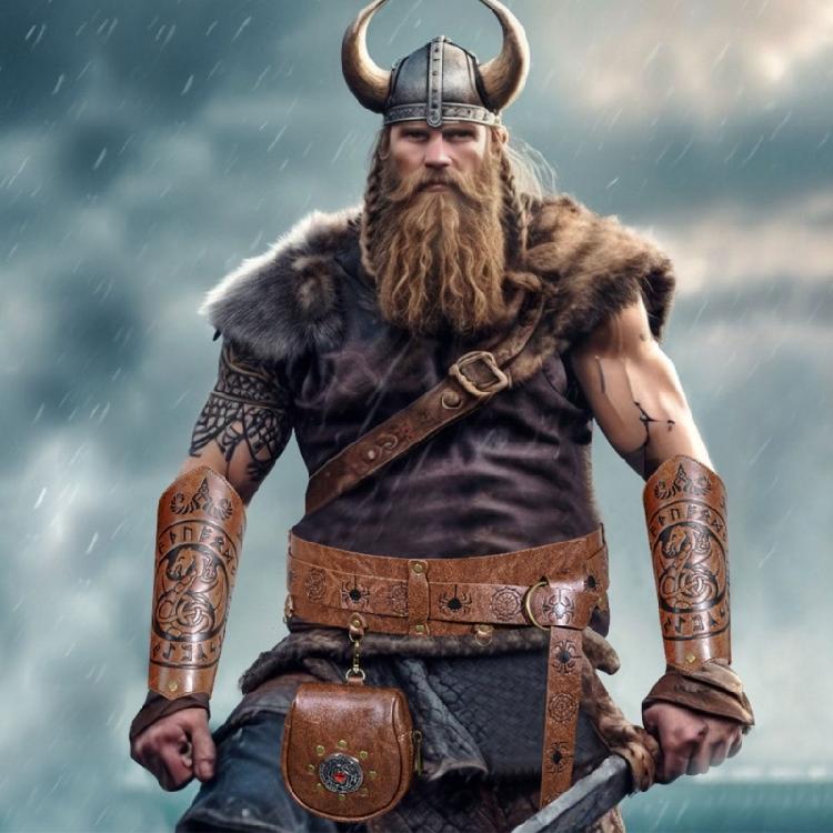 Portable Medieval Coin Bag PU Leather Belt Pouches Retro Waist Pack for Renaissance Halloween and Costume Parties