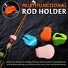 Fishing Rod Holder Fixer Clip Straps Fishing Pole Holder Compact Design Fishing Rod Fixer Wall Mounted Fishing Rod Holder