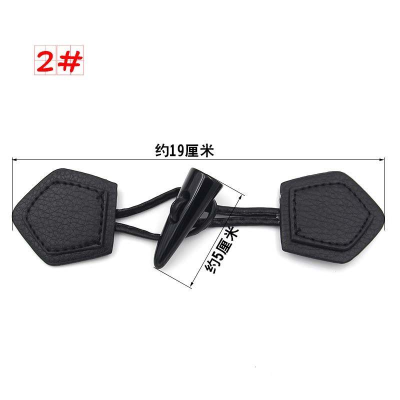 5pcs Coat Buttons, Korean Version Fashion With Leather Pair Buttons, Metal Horn Buttons, Croissant Buttons, Coat Buttons, Trench Coat Sweater Buttons