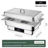 Stainless Steel Self-Serve Buffet Warmer with Transparent Flip-Top for Restaurants & Hotels
