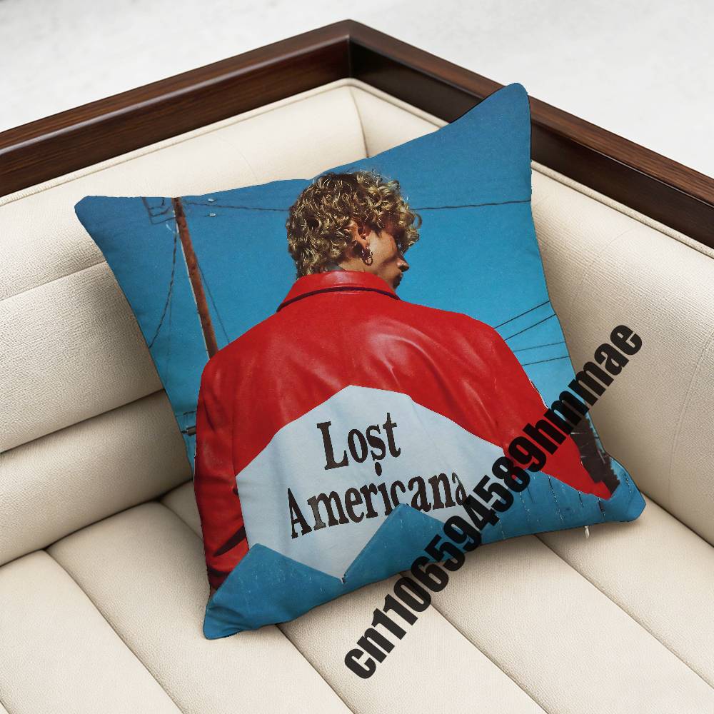 For M-Mgk Lost Americana Throw Pillow Case Sham 45X45Cm 40X40Cm Square Car Pillowcase Pad Cushion Cover