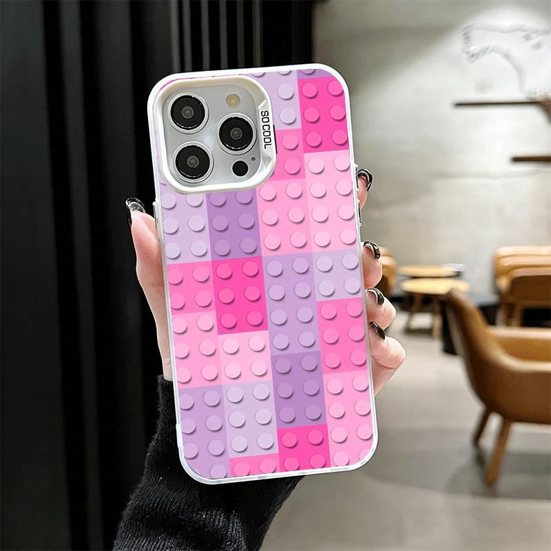 Fashion Building Blocks Pattern Soft Phone Case for iPhone 15 16 17 Pro Max 17Air 16E 14 Plus 13 12 Mini Shockproof Cover Back S