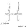 Cazador Christian Jesus Cross Dangle Earring for Women Stainless Steel Jewelry Drop Earrings Mother Day Mother Gift