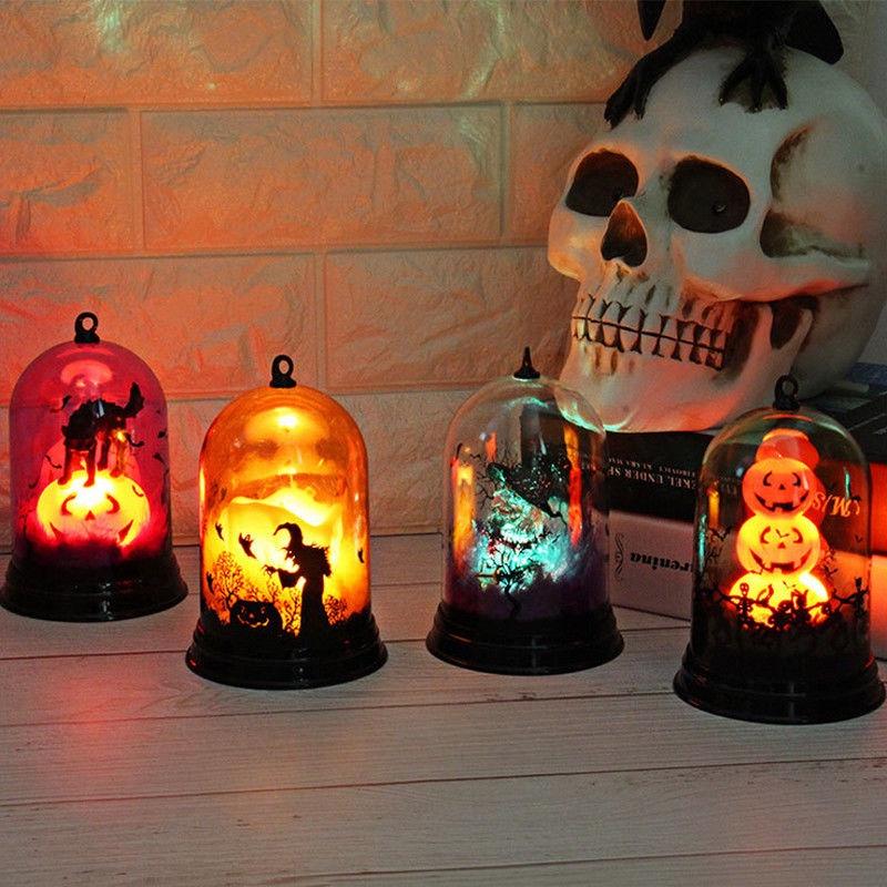 Halloween Christmas Pumpkin Witch Night Led Light Lamp Decoration Party Holiday