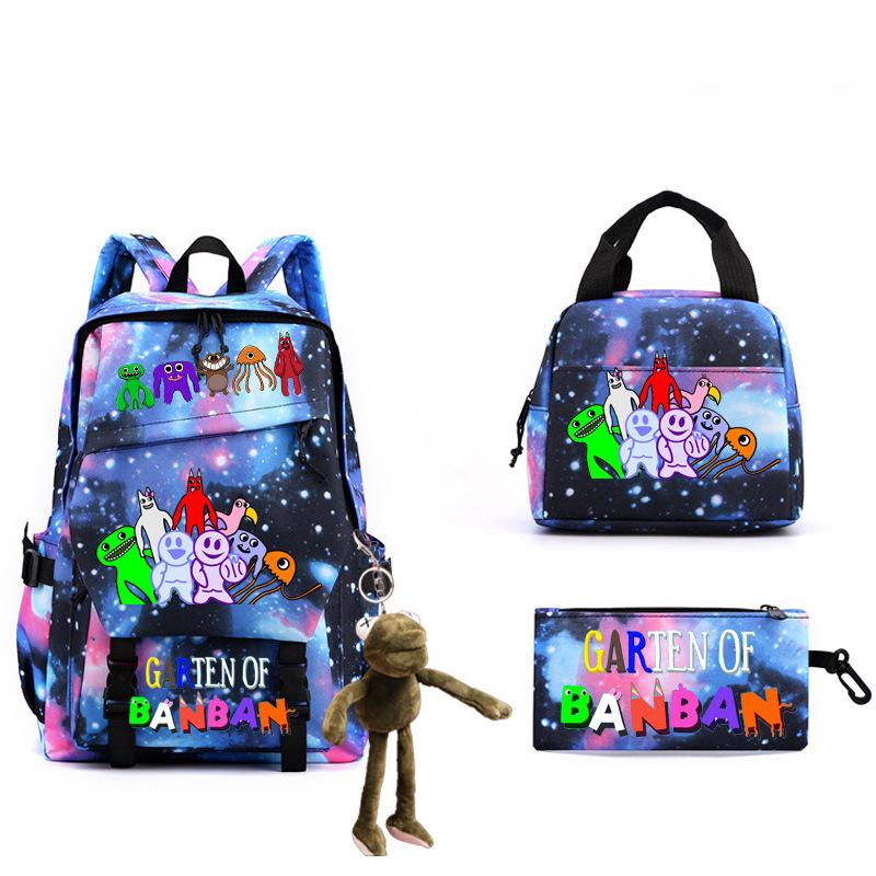 Game Student Schoolbag Single Shoulder Pencil Bag Three-piece Set Double Shoulder Back