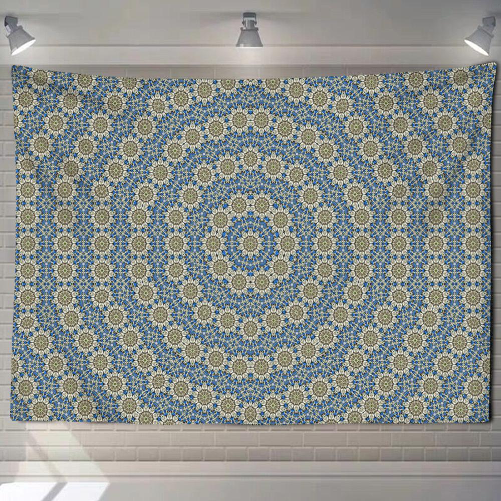 Mandala Tapestry Wall Hanging Beach Rug Blanket Psychedelic Mattress Boho Yoga Shawl Mat Bedroom Living Room Decor Tapiz