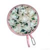 Polyester Handheld Folding Fan Summer Mini Folding Fan Portable Round Foldable Fan  Men Women