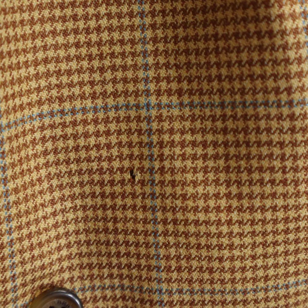 Burberry Houndstooth Pattern Wool Tailored Jacket 42 Brown LONDON Men's Used