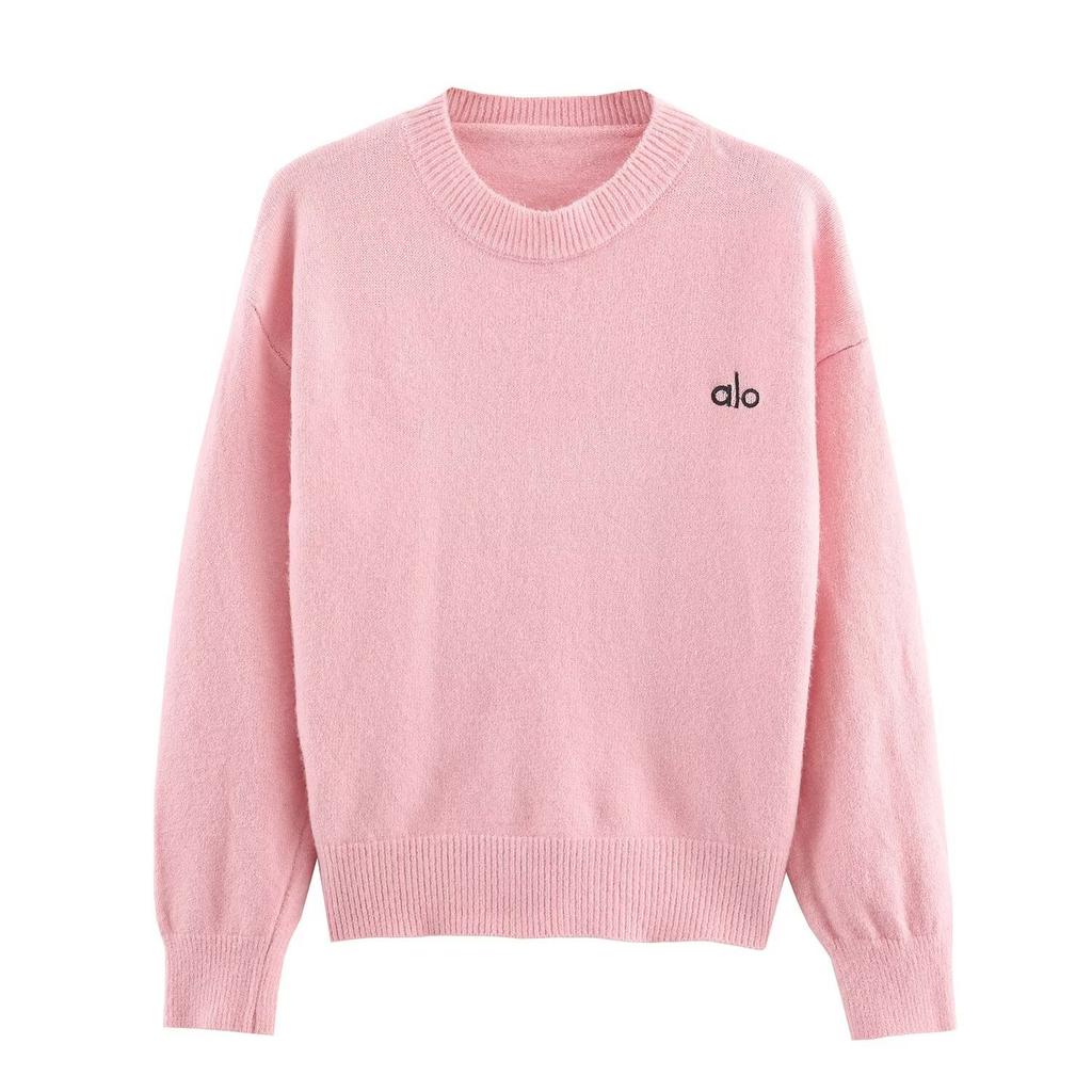 European and American style, new women's clothing, foreign style, fashionable, casual style, embroidered letter knitted sweater
