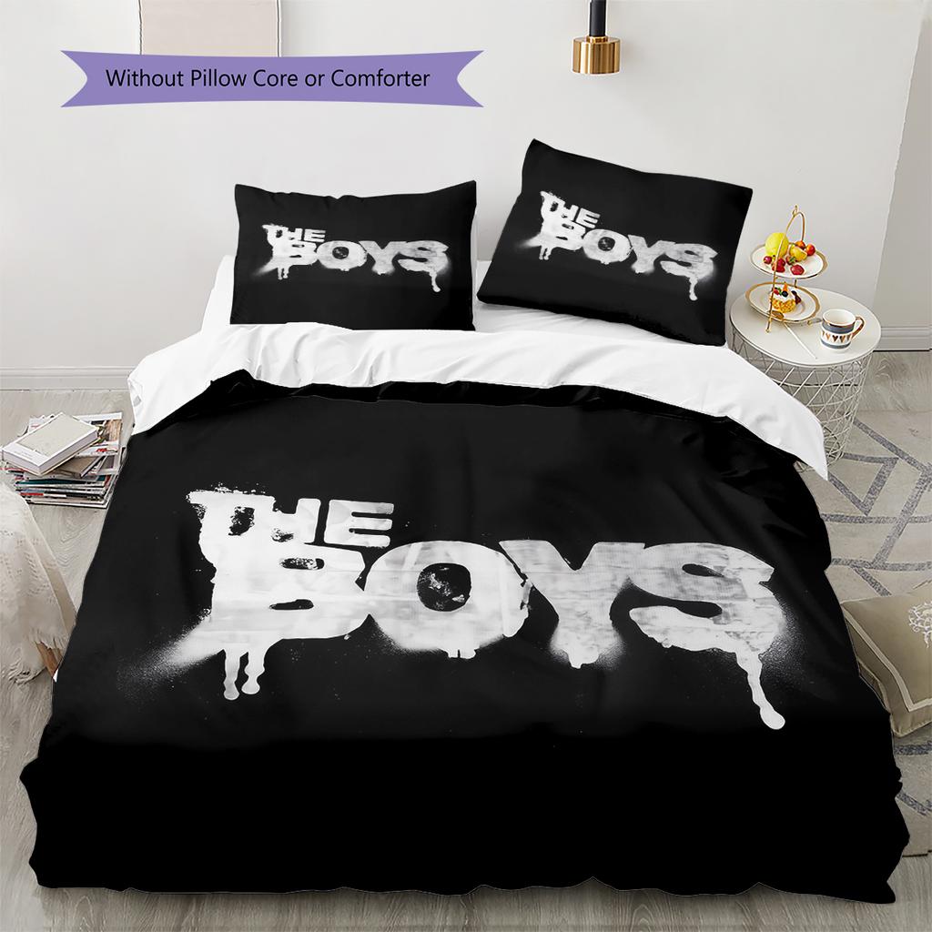 The Boys Muster Bettwäsche Heimdekoration Geburtstagsgeschenk (1 Bettbezug + 2 Kissenbezüge, ohne Füllung)