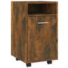 VidaXL Armoire appoint à roues Chêne fumé 33x38x60cm Bois d'ingénierie815852