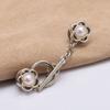 Crown Close Neckline Decorative Brooch Triangle Flower Anti-light Brooch  Clothing Accessories