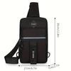 Men'S Outdoor Chest Bag - Stylish Nylon Crossbody Bag, Casual Multi-Functional Sports Sling Bag For Daily Commute& Adventures