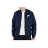Nike Sportswear Logo Print Zip-Up Long Sleeve Jacket Men Outerwear Navy 832225-451