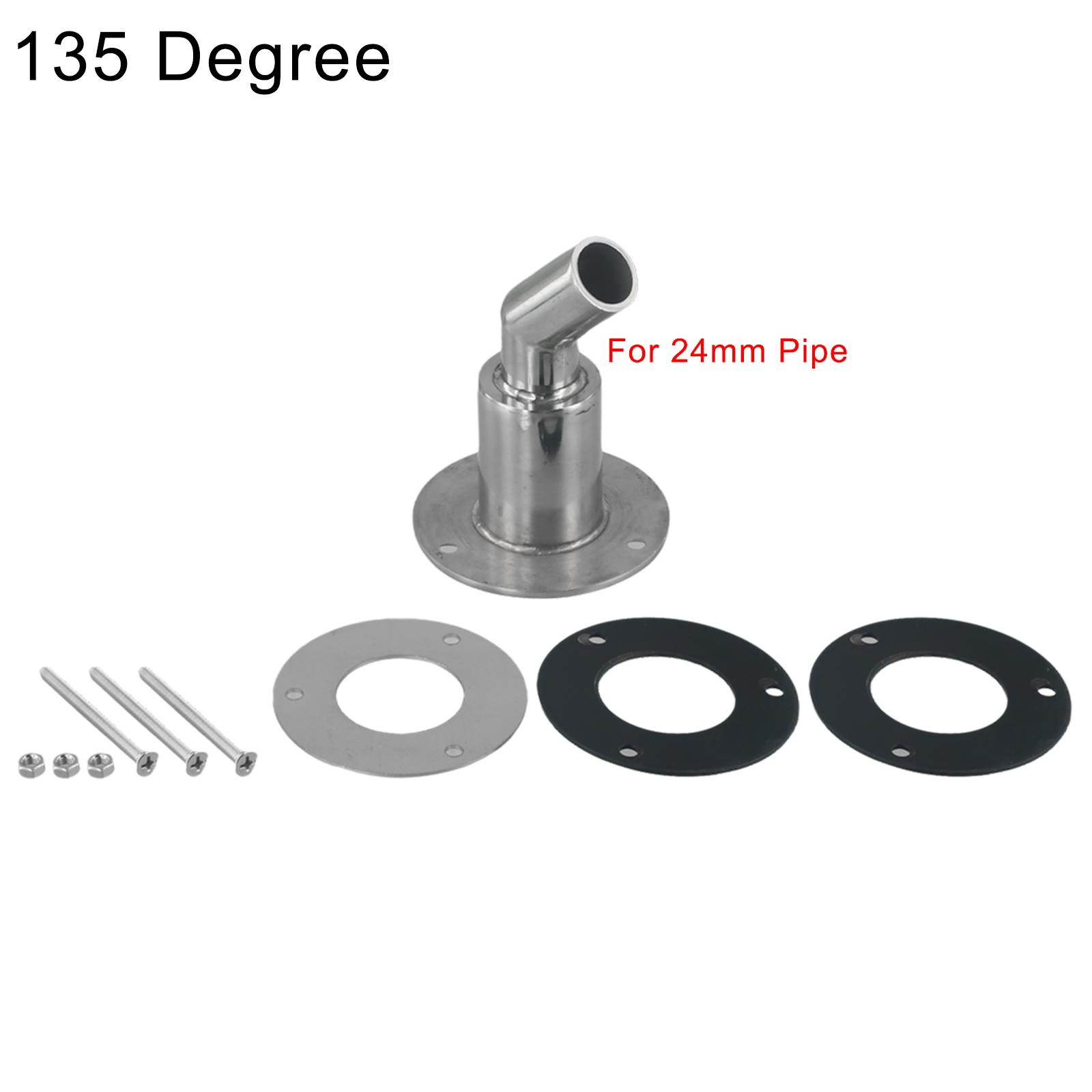 

316 stainless steel exhaust pipe fitting with vent hole for marine applications compatible with 22mm24mm hose pipes