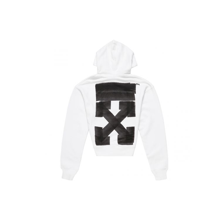 Off-White Jumbo Marker Hoodie White Men Tops OMBB037F21FLE0160110