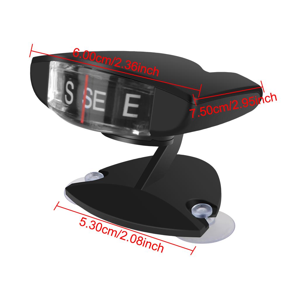 Auto Compass Car Guide Ball For Outdoor Car Boat Cycling Hiking Adjustable Suction Cups Ornament Accessories Vehicle Mounted