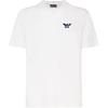 EA Logo Round Neck Pullover Short Sleeve T-Shirt Men Tops White 6D1TM1-1JOCZ-01B8
