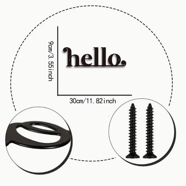 Wrought Iron Silhouette Wall Sticker - Creative Decorative Hanging for Living Room, Entrance, Bedroom, and Dorm