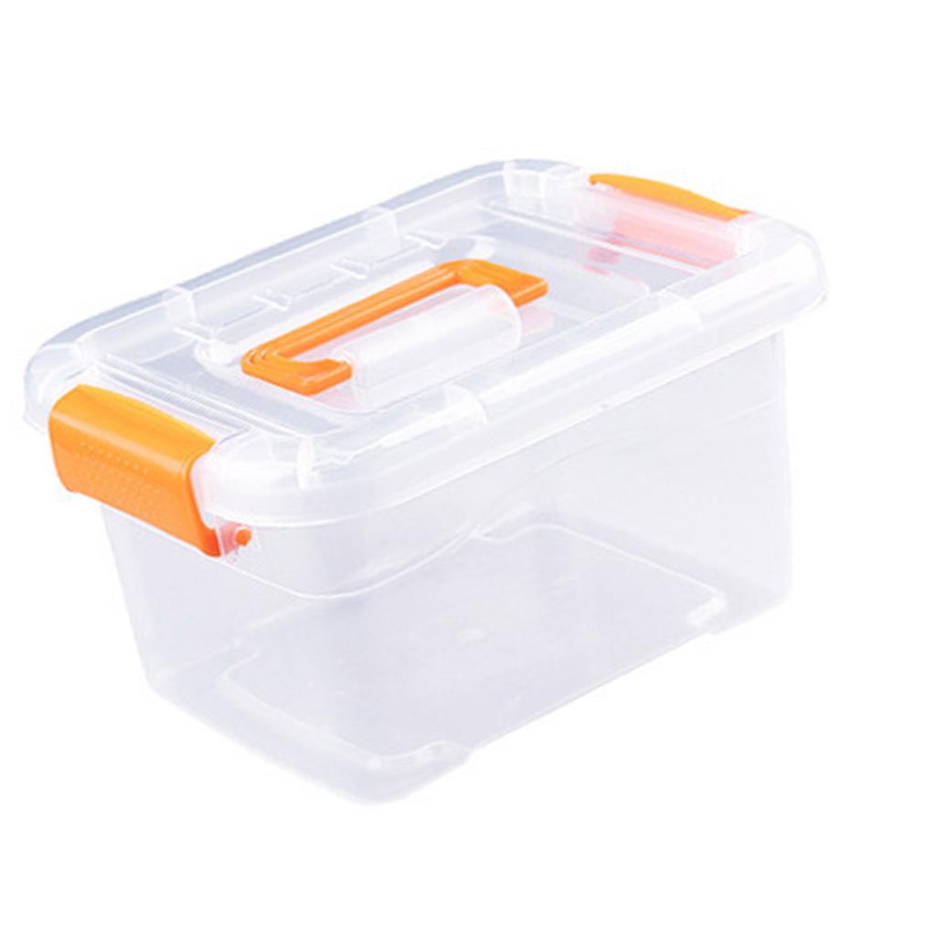 Transparent Storage Box Multipurpose Large Capacity Stackable Dustproof Plastic Storage Container Bin with Lid for Toys