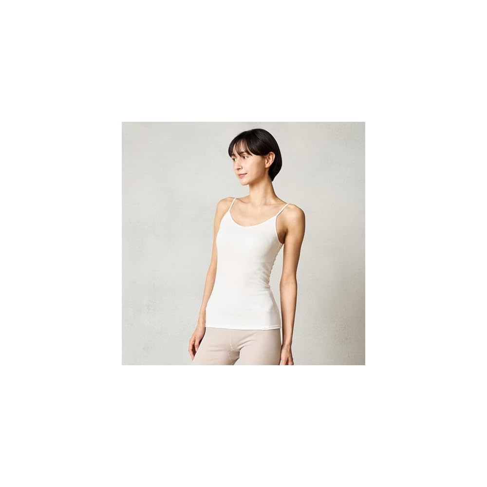 ReFa Vital Tech Moist Rib Tank Top Camisole L White Camisole