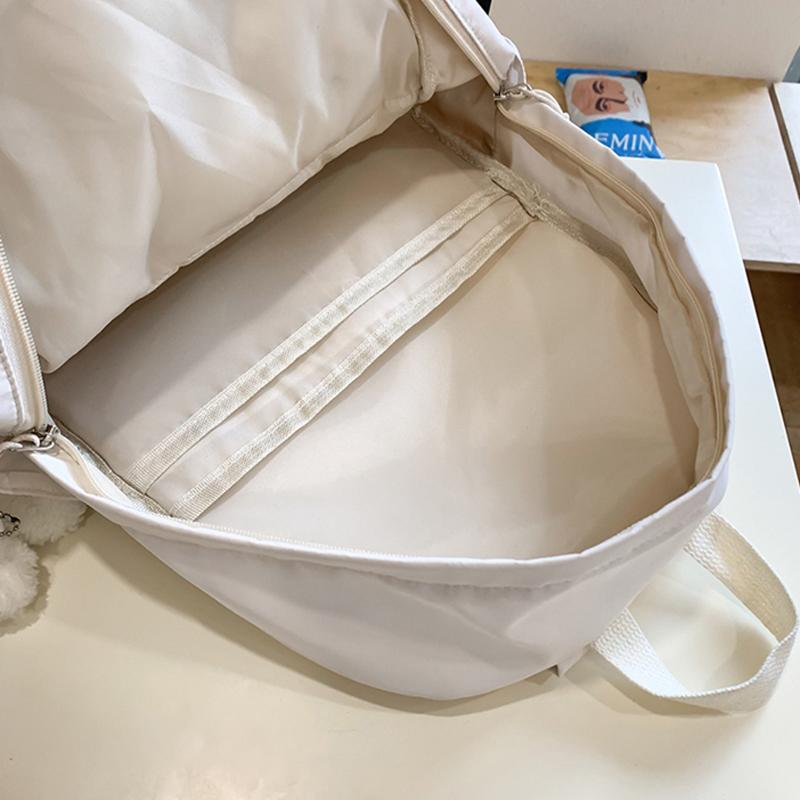 Panda Backpack Student Schoolbag Women's College Style Large Capacity Lightweight Backpack