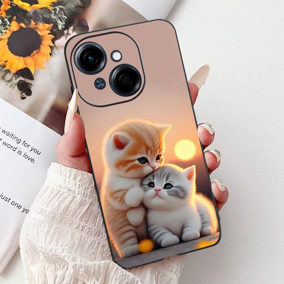 6.67'' For Tecno Spark Go 1 Case Pop 9 Cover Cute Cat Cartoon Fashion Butterfly Boy Girl Back Cover For Tecno Pop 9 Phone Case