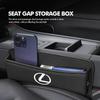 YOM1 NEW Car Seat Gap Storage Box Leather Storage Box Accessories For Lexus UX250h RX450h RX300 GX470 CT200h RX400h NX300h RX350