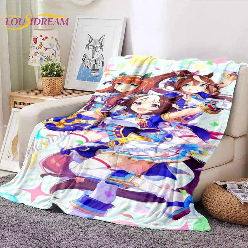 LoveUnholyc Decke RPG Decke Princess Connect Decke Spiel Anime Flanelldecke für Bett Sofa Reisen Weihnachtsdecke
