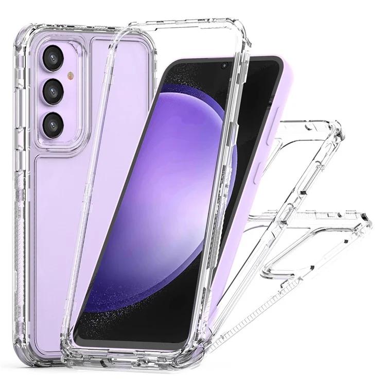 

For Samsung Galaxy S23 FE Case Clear Acrylic+TPU Anti-scratch Phone Cover
