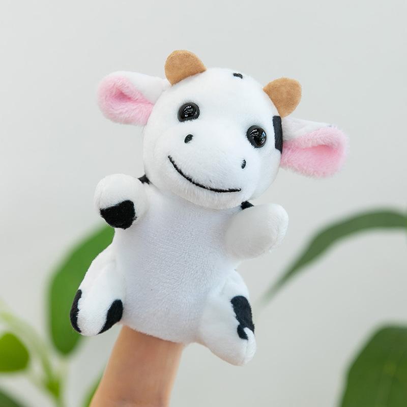 Forest Animal Finger Doll Panda Plush Toy Children Ocean Shark Doll
