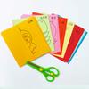 48/96sheets Children Paper Cuttings Toys Early Education Toy Colored Paper Handmade Painting Art Supply Handicrafts for Kids TMZ