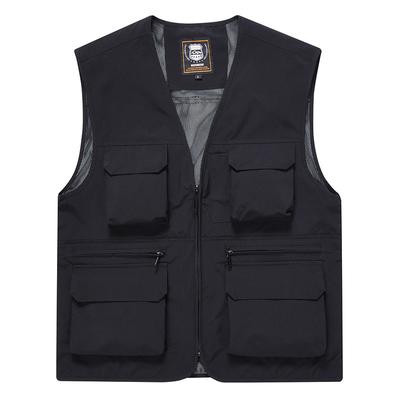 Men's Multi Pocket Quick Drying Vest Fishing Thin Mountaineering Waterproof Vest