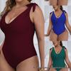 2025 High-End European & American Plus Size One-Piece Swimsuit