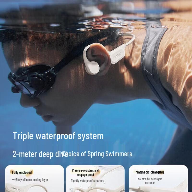 SANAG Open-Ear Bone Conduction Bluetooth Headphones